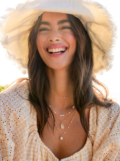 Layered Shell Charm Necklace - TULLABEE