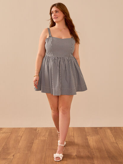 Remi Gingham Mini Dress - TULLABEE