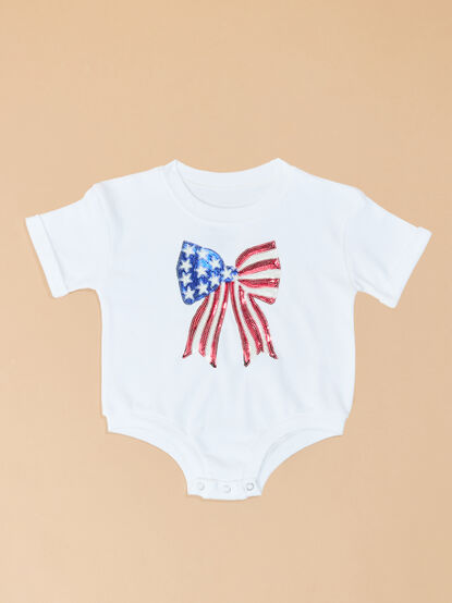 Americana Bow Romper - TULLABEE