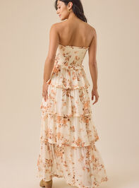 Marie Floral Maxi Dress Detail 5 - TULLABEE