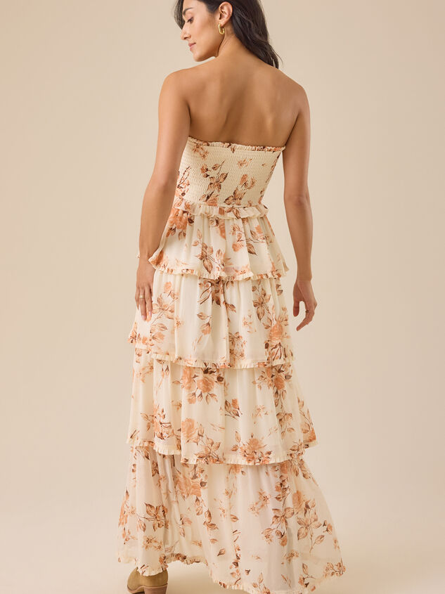 Marie Floral Maxi Dress Detail 5 - TULLABEE