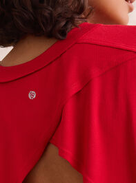 Relax Ribbed Open Back Layer Detail 6 - TULLABEE