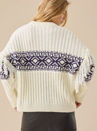 Anabella Oversized Fringe Pullover Detail 6 - TULLABEE