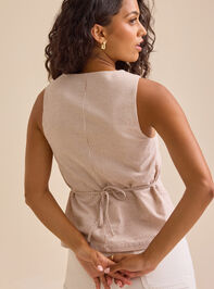 Brenna Tailored Vest Detail 5 - TULLABEE