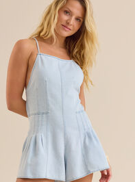 Nichole Denim Halter Romper - TULLABEE