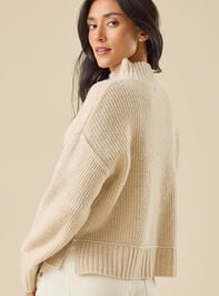 Josie Mock Neck Sweater Detail 5 - TULLABEE