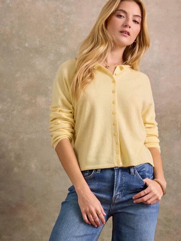 Brighton Cashmere Roll Neck Cardigan - TULLABEE