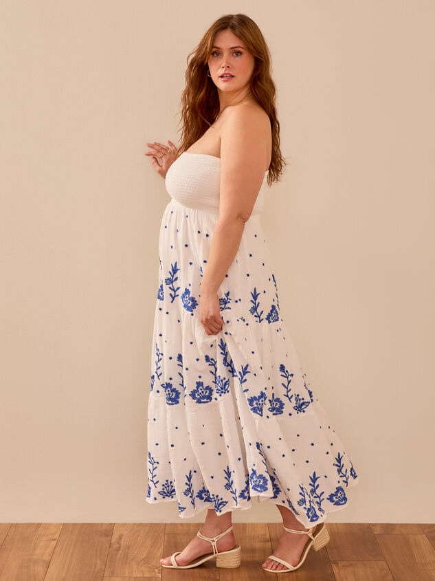 Melanie Strapless Maxi Dress Detail 4 - TULLABEE