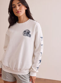 Dallas Cowboys Star Sleeve Pullover Detail 2 - TULLABEE