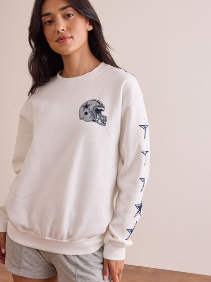 Dallas Cowboys Star Sleeve Pullover - TULLABEE