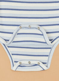 Stanley Stripe Romper Detail 2 - TULLABEE