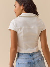 Sadie Denim Top Detail 5 - TULLABEE