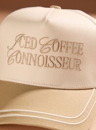 Iced Coffee Connoisseur Trucker Detail 2 - TULLABEE