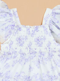 Mariella Lilac Mesh Dress Detail 2 - TULLABEE