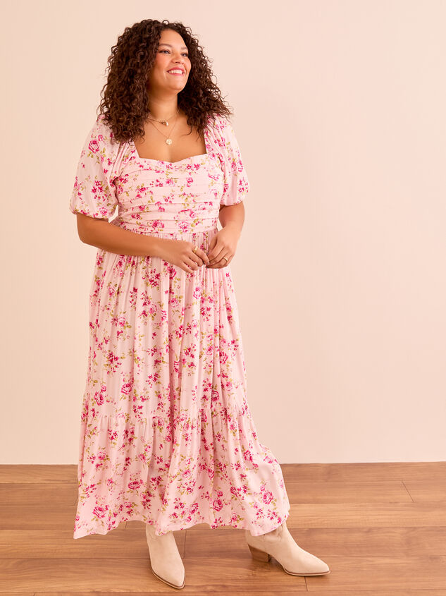 Wilow Floral Maxi Dress Detail 3 - TULLABEE