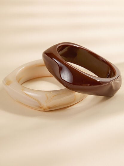 Resin Bangle Set - TULLABEE
