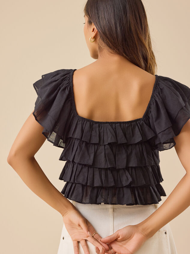 Simone Ruffle Top Detail 4 - TULLABEE