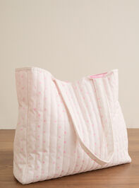 Frosted Flurries Large Tote Detail 2 - TULLABEE