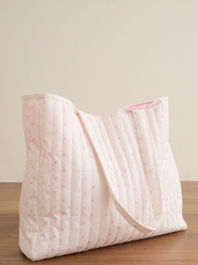 Frosted Flurries Large Tote Detail 2 - TULLABEE