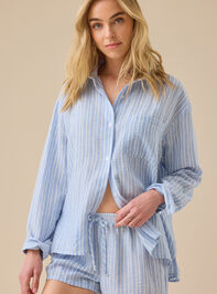 Hunter Linen Striped Top - TULLABEE