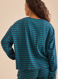 Briley Stripe Crewneck Detail 6 - TULLABEE