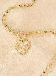 Gold Heart Chain Necklace - TULLABEE