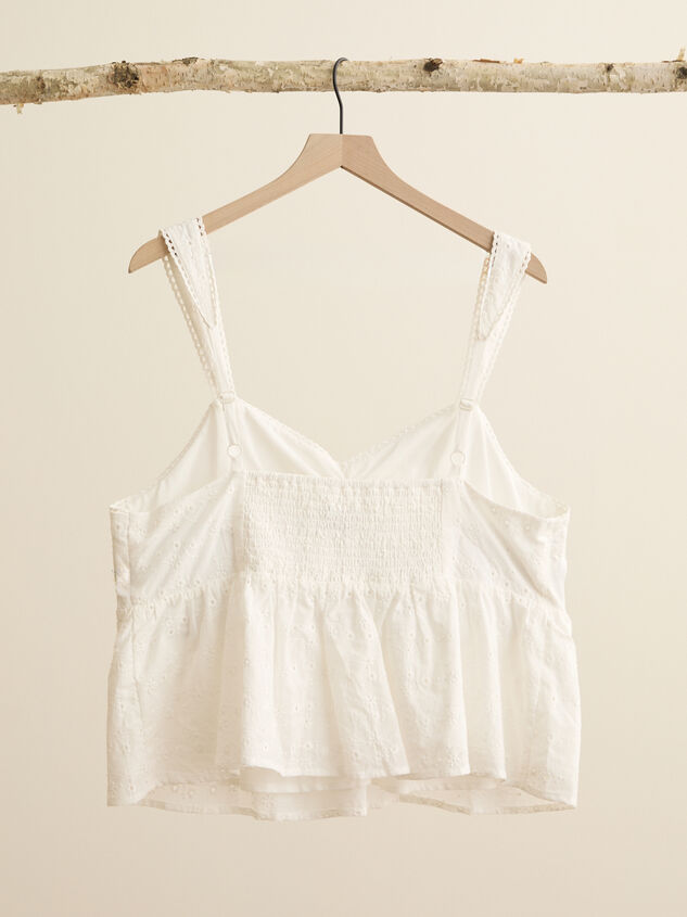 Carley Eyelet Tank Detail 3 - TULLABEE