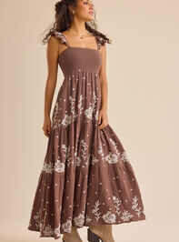 Elsie Floral Maxi Dress Detail 4 - TULLABEE