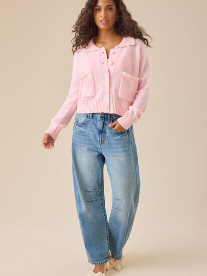 Vanna Collared Button Up Cardigan - TULLABEE
