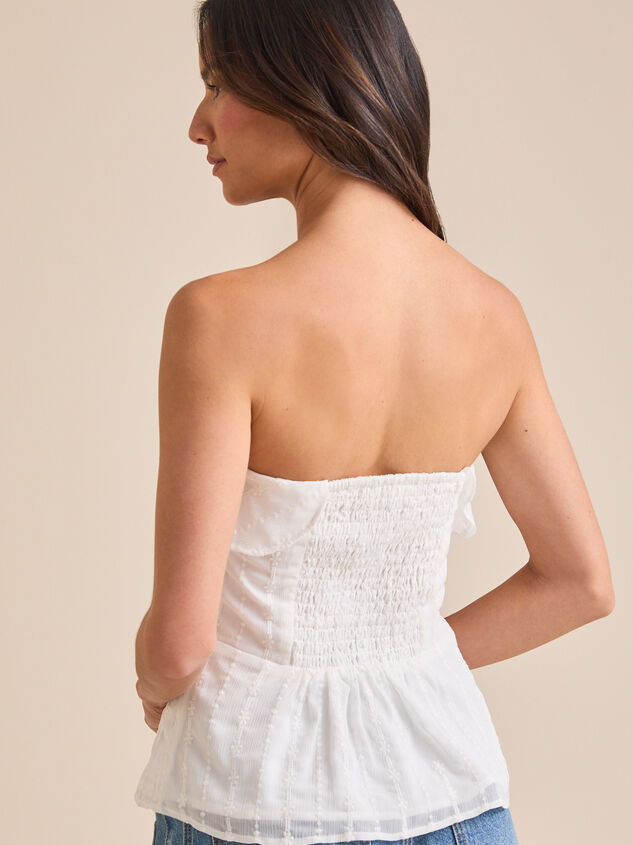 Adrienne Embroidered Tube Top Detail 4 - TULLABEE
