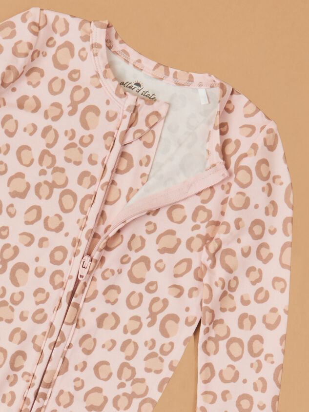 Lulu Leopard Romper Detail 2 - TULLABEE