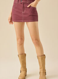 Nicole Double Button Mini Skirt Detail 2 - TULLABEE