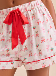 Merry Martini Lounge Shorts Detail 2 - TULLABEE