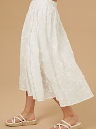 Stacey Embroidered Midi Skirt Detail 4 - TULLABEE