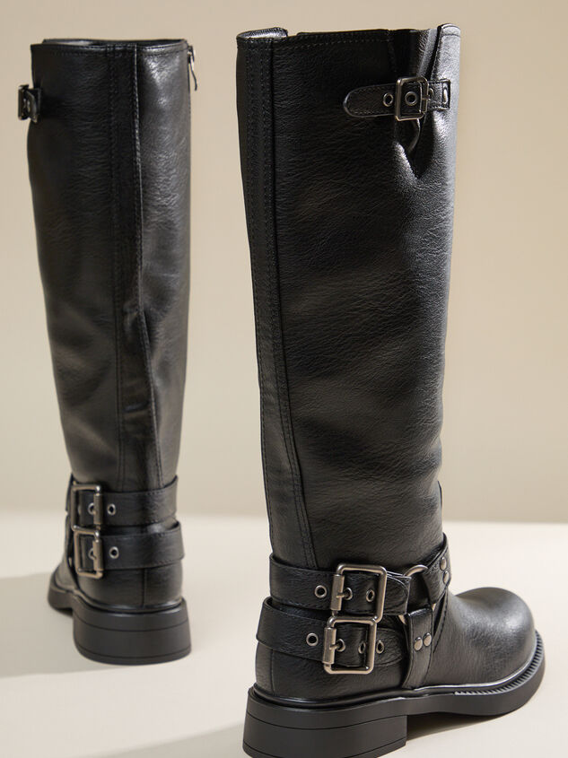 Kaylen Tall Moto Boot by Billini Detail 3 - TULLABEE