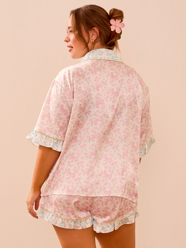 Zella Floral Sleep Top Detail 5 - TULLABEE