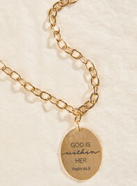 God is Within Charm Necklace - TULLABEE