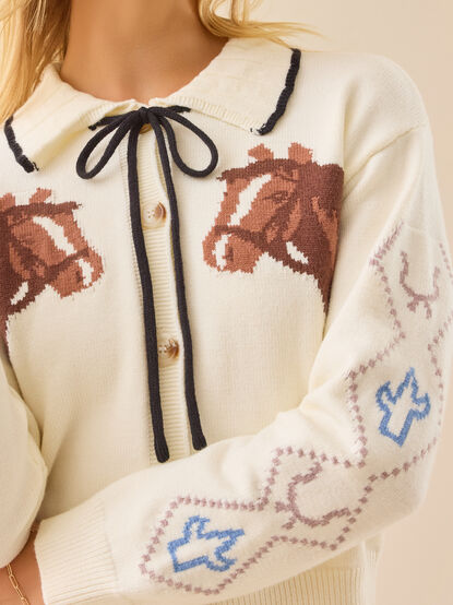 Equestrian Collar Cardigan - TULLABEE