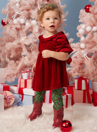 Holly Baby Velvet Tunic and Leggings Set - TULLABEE