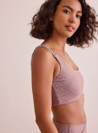 Go For It Polka Dot Sports Bra Detail 3 - TULLABEE