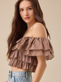 Simone Ruffle Top Detail 3 - TULLABEE