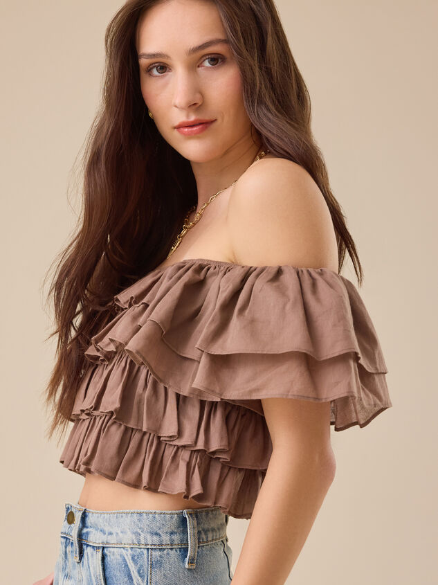 Simone Ruffle Top Detail 3 - TULLABEE