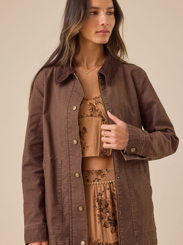 Charlie Barn Jacket Detail 2 - TULLABEE