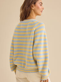 Hadley Striped Cardigan Detail 5 - TULLABEE