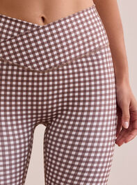 Step Up Gingham Flare Legging Detail 2 - TULLABEE