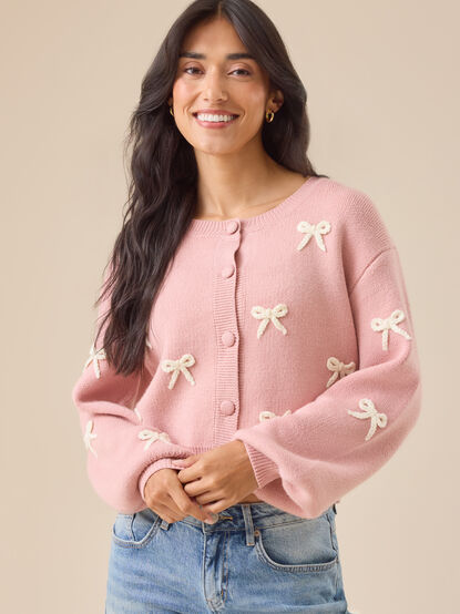 Brianna Bow Mama Cardigan - TULLABEE