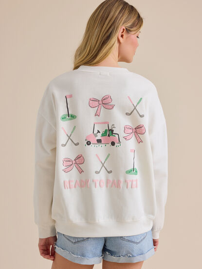 Ready To Par Tee Mama Crewneck - TULLABEE