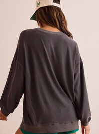 Dig Deep Striped Crewneck Detail 5 - TULLABEE