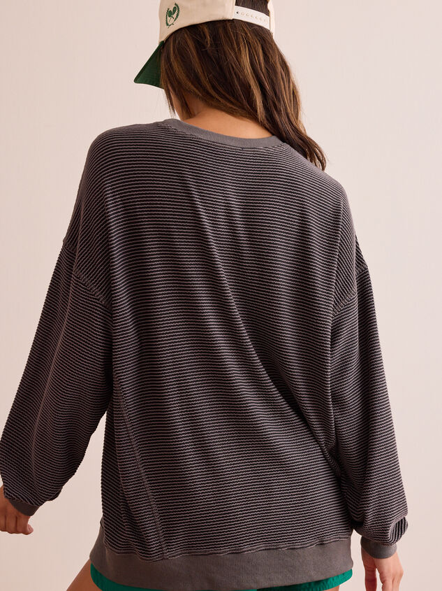 Dig Deep Striped Crewneck Detail 5 - TULLABEE