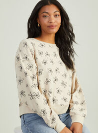 Everly Floral Mama Sweatshirt by Rylee + Cru Detail 2 - TULLABEE